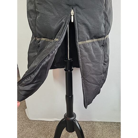 Platinum Utex Faux Fur Trim Down Parka Coat Black M Mobwife Penny Lane Winter - Picture 5 of 15